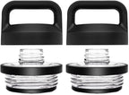2PCS Replacement for YETI Rambler Bottle Chug Cap Lid, Screw Top Lid Replacement Fits for 18/26/ 36/64 oz Yeti Rambler, Chug Cap