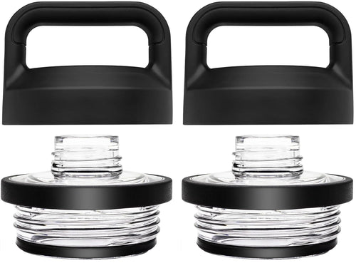 2PCS Replacement for YETI Rambler Bottle Chug Cap Lid, Screw Top Lid Replacement Fits for 18/26/ 36/64 oz Yeti Rambler, Chug Cap
