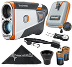 Bushnell Tour V6 Shift Patriot Pack Laser Golf Rangefinder With Case 2X Batteries And Wearable4U Ultimate Golf 3 Tools Bundle