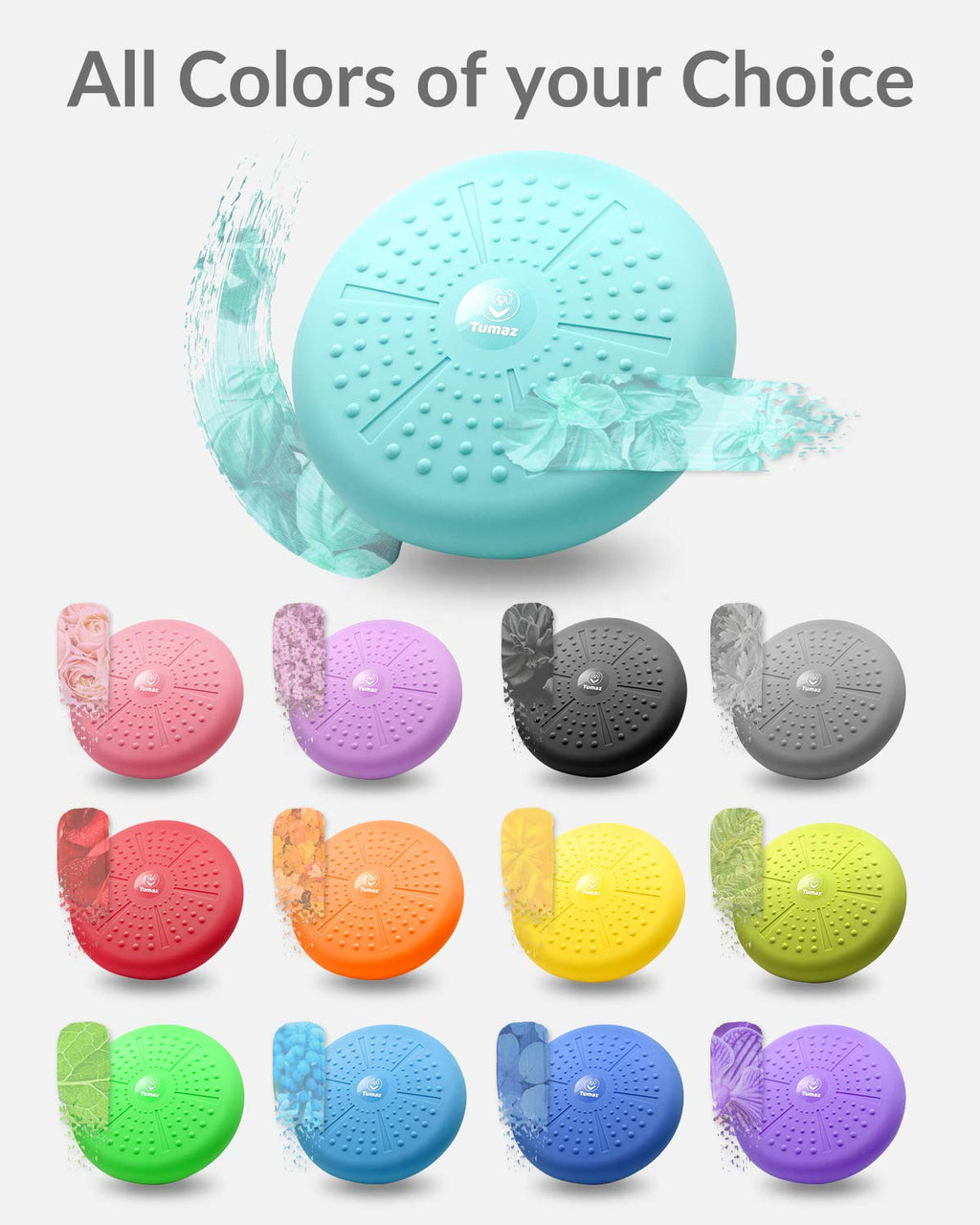 Tumaz Wobble Cushion - Wiggle Seat To Improve Sitting Posture  Stay Focused For Sensory Kids, Balance Disc To Core Strength  Fle