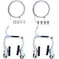 Hmseng 2 Pairs Bike Brakes, Universal Complete V Bike Brakes Set, Mountain Bike Replacement for Most Bicycle,Road Bike Brakes Ca