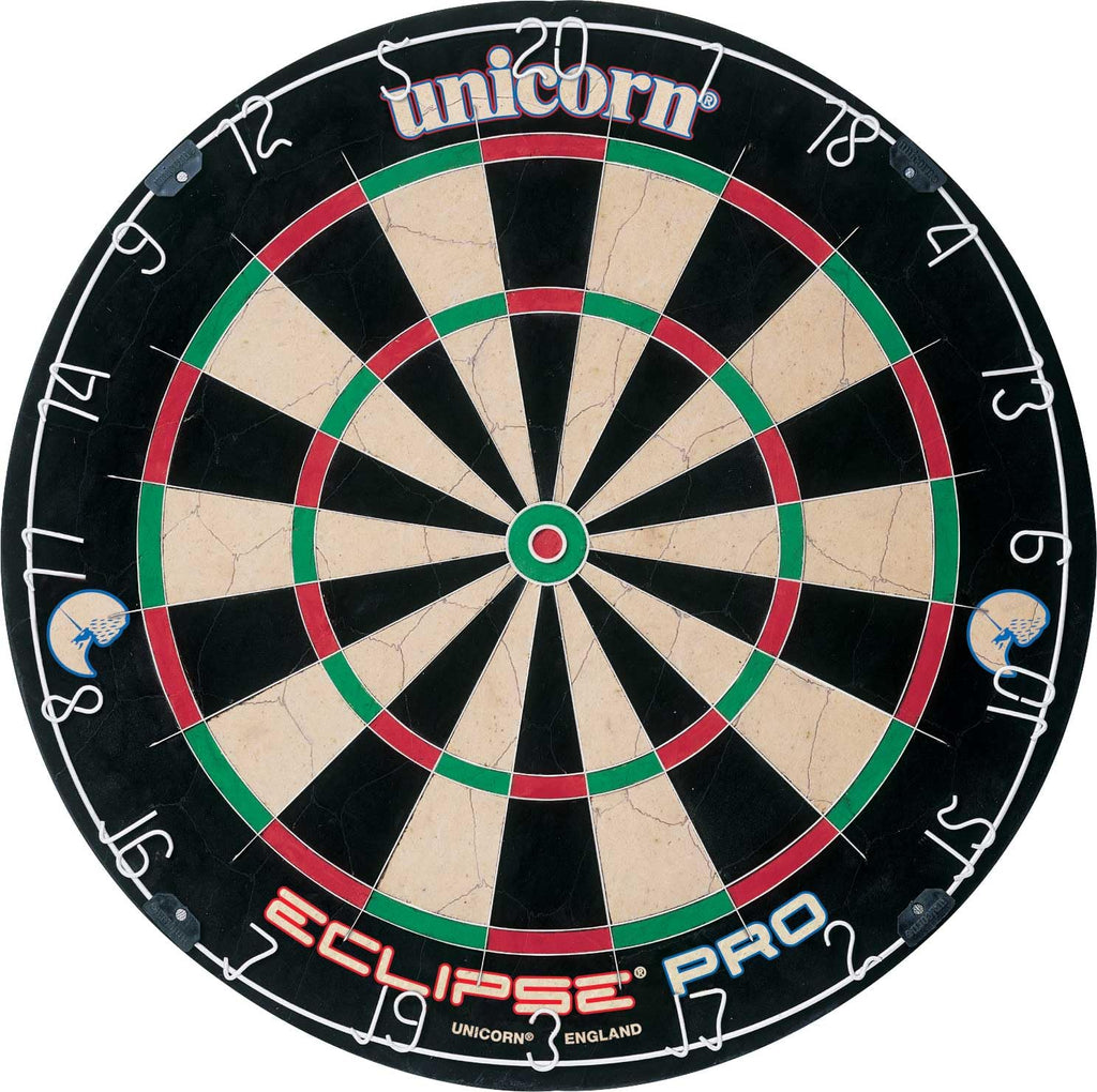 Unicorn Eclipse Pro Dart Board With Ultra Slim Segmentation - 30% Thinner Than Conventional Boards - For Increased Scoring And R