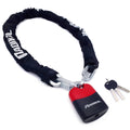 RADIKAL RK4120 Motorcycle Chain Lock Cemented Steel, 0.39in, 3.93ft Long, 2X Link System, Anti-Scratch, High Security Padlock fo