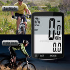 Nellvita Wireless Bike Computer, 20 Multi-Functions, Real Waterproof Bicycle Speedometer, Cycling Odometer With 3'' Large Lcd Di