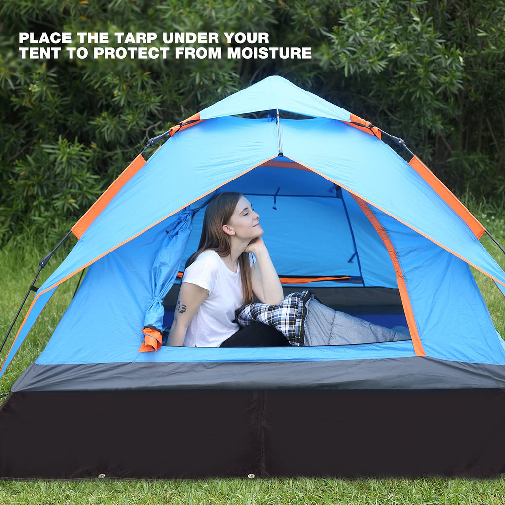 Redcamp Ultralight Tent Footprint - 95 '' X116 ' ', 4 In 1 Multifunctional Waterproof Camping Tent Tarp For Camping, Hiking And