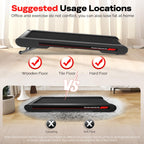 Sperax Walking Vibration Pad with Manual Incline,Under Desk Treadmill for Home,4 in 1 Vibration Plate Exercise Machine with APP,