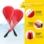 Lenwen 2 Pcs Taekwondo Rebreakable Boards And 2 Kick Pads For Martial Arts Reusable Breaking Boards For Kids Adults Plastic Kara