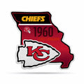 Rico Industries Nfl Football Kansas City Chiefs State Shape Shape Cut Pennant - Home And Living Room D  Cor - Soft Felt Ez To Ha