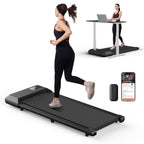 Superun Walking Pad, Under Desk Treadmill, 2.5 Hp Quiet Walking Jogging Machine For Office Home Use, 3 In 1 Portable Treadmill W
