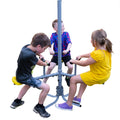 Triple Fun-Go-Round, 2 Diameter Metal Tubing Swing Set Accessory Attachment. 45 Diameter x 42 W x 72 H, by XDP Recreation