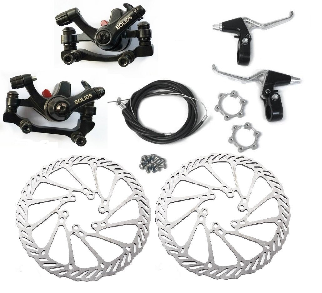 Bluesunshine Bb8 Front And Back Disk Brake Kit - 160Mm For 80Cc Gas Motorized Bicycle (Bb8 Disk Brake Kit - G3-3)