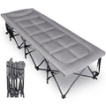 REDCAMP XXL Camping Cot for Adults 500lbs,79 L x 29.5 W x 18 H Oversized Sleeping Cot with Pad and Pillow, Camp Cot Bed for Tent