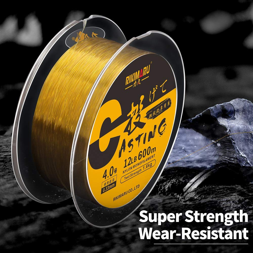 Rikimaru Monofilament Fishing Line (Clear, 25Lb-660Yds)