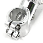 Meische Retro Silver 31.8 Stem 70Mm Mountain Bike Stem,35 Degree Bicycle Stem Riser Short Handlebar Stem For Mtb, Road Bike, Bmx
