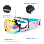 Exp Vision Ski Snowboard Goggles For Man Woman And Younth, Otg Snow Goggle Anti Fog Uv400 Protection Winter Outdoor Sports Goggl