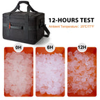 Tourit Cooler Bag 48-Can Insulated Soft Cooler Large Collapsible Cooler Bag 32L Lunch Coolers For Picnic, Beach, Work, Trip, Bla