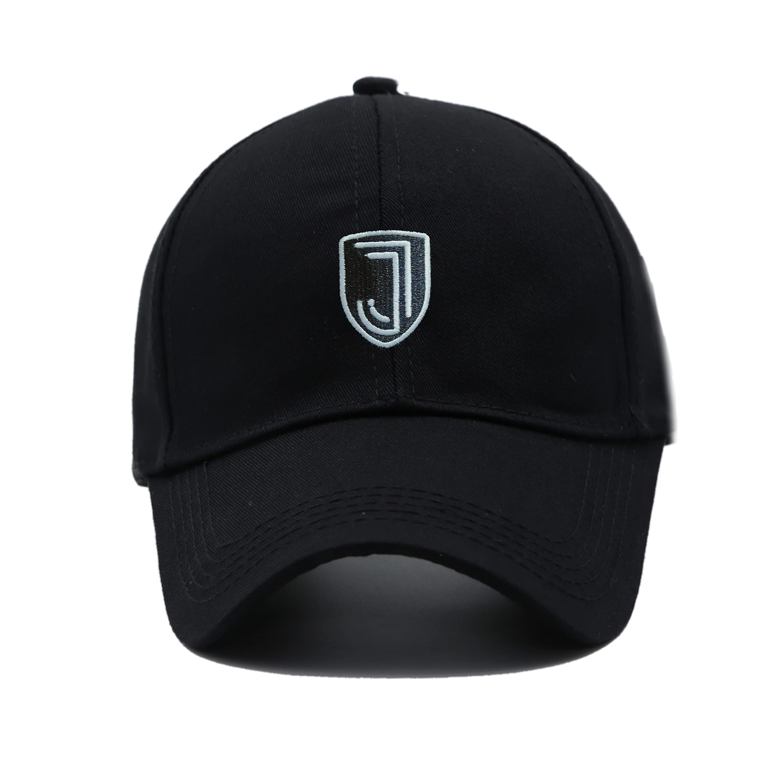 Jazaa|Az| Unisex Canvas Baseball Cap Adjustable Size For Running Workouts And Outdoor Activities All Seasons (Black B9,Free Size