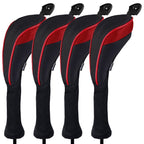 Andux 4 Pack Long Neck Golf Hybrid Club Head Covers Dial No. Tag Ctmt-01 Red