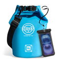 STOVER 5/10/25/30/40/55L Waterproof Dry Bag, Small Lightweight Roll Top Dry Bag Backpack w/Waterproof Phone Case, Kayaking, Trav