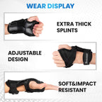 Wrist Guard, Bosoner Wrist Guards For Roller Skating, Skateboarding, Wristsavers Brace Protective Gear For Adults/Kids/Youth (1