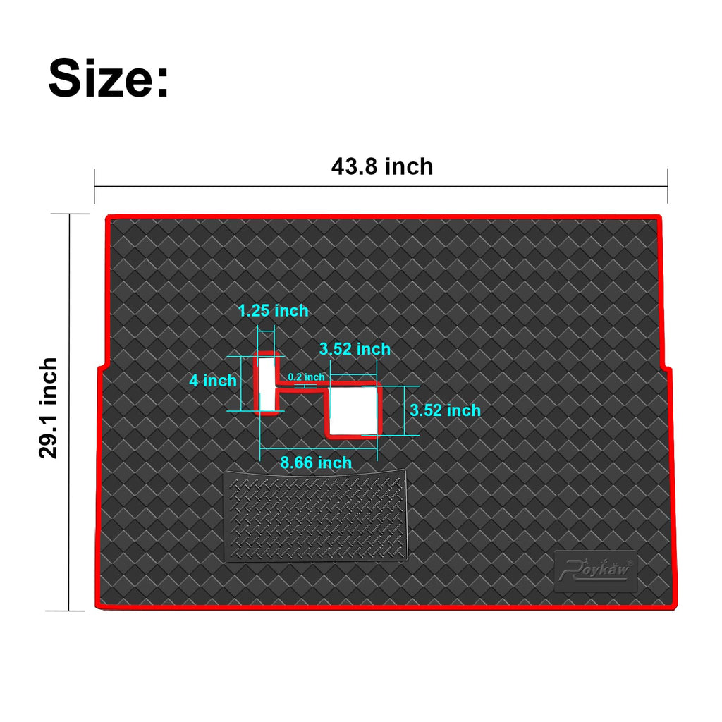 Roykaw Golf Cart Mat Full Coverage Floor Liner For Club Car Ds (1982-2013) & Villager (1982-2018), 8Mm Thick Heavy-Duty Mat, Non