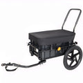 Lightweight Bicycle Trailer, Foldable Bike Cargo Trailer with Universal Hitch, Portable Bicycle Trailers with Removable Box and 
