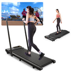 Walking Pad Treadmill With Handle Bar 3.0 Hp Foldable Treadmills 300Lbs Capacity Folding Walking Pad 3 In 1 Under Desk Treadmill