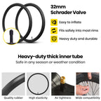 (2 Pack) Calpalmy 29'' X 1.75/1.95/2.125'' Road And Mountain Bike Replacement Inner Tubes - Inner Tubes With 32Mm Schrader Valve