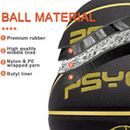 Wisdom Leaves Rubber Basketball(27.5'') Size 5 For Kids/Youth Outdoor Indoor Beach Play Games-Waterproof Pool Basketball