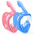 Kids Snorkel Mask Full Face, Snorkeling Gear for Kids 2-14 with Camera Mount, 180 Degree Panoramic View Snorkeling Set Anti-Fog 