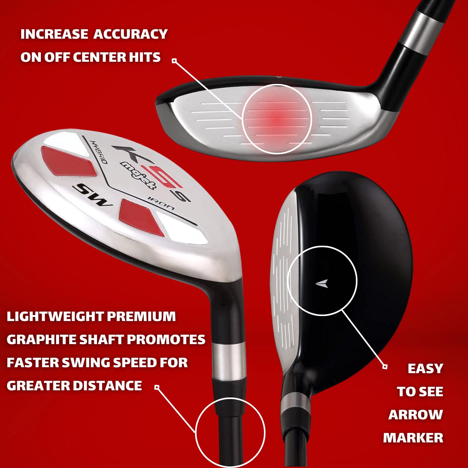 Women? Majek Golf All Ladies Hybrid Sw: Lady Flex Right Handed New Utility ?Flex Club