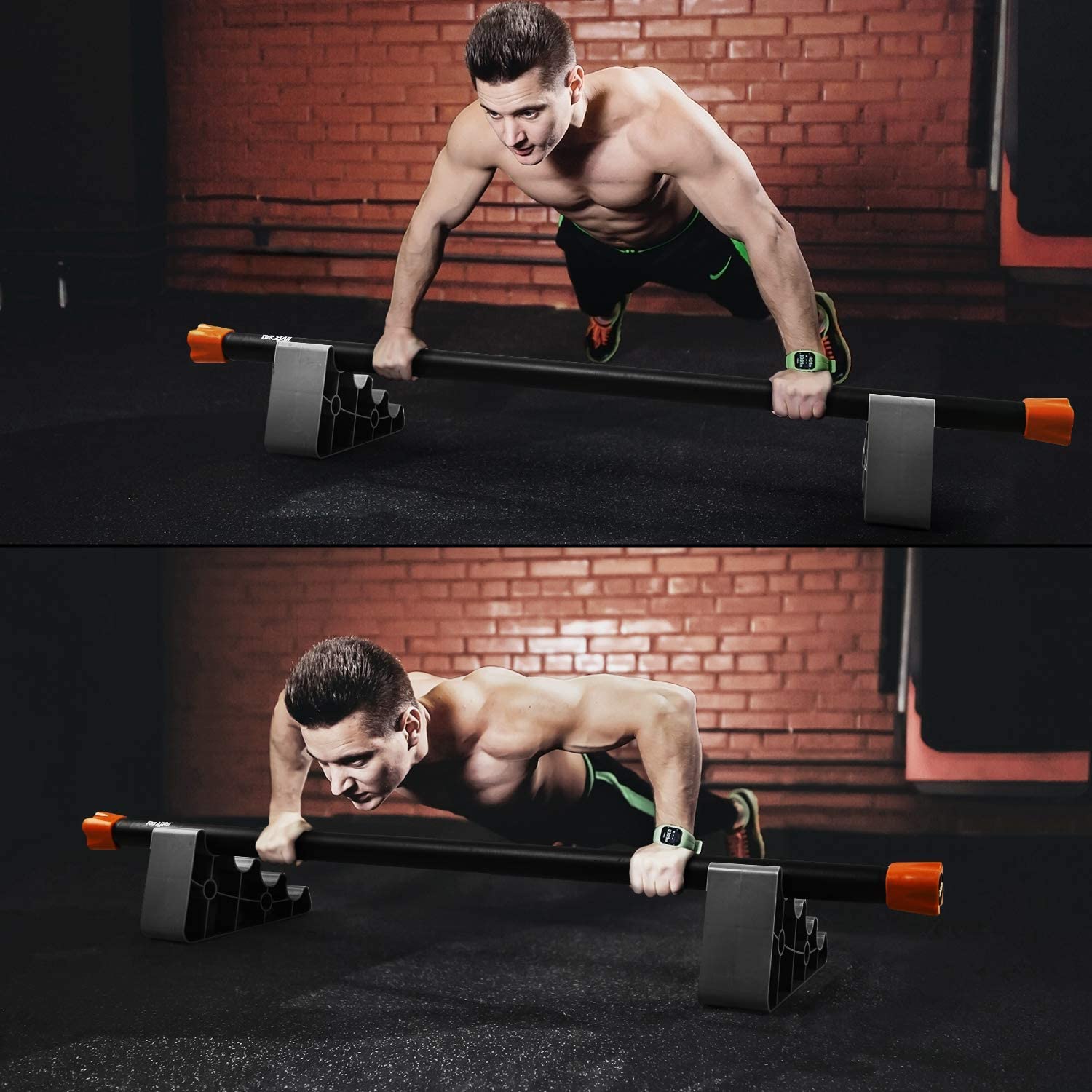 Yes4All Total Body Workout Weighted Bar Racks, Weighted Workout Bar, Resistance Band Bar, Body Bar For Exercise, Therapy, Aerobi