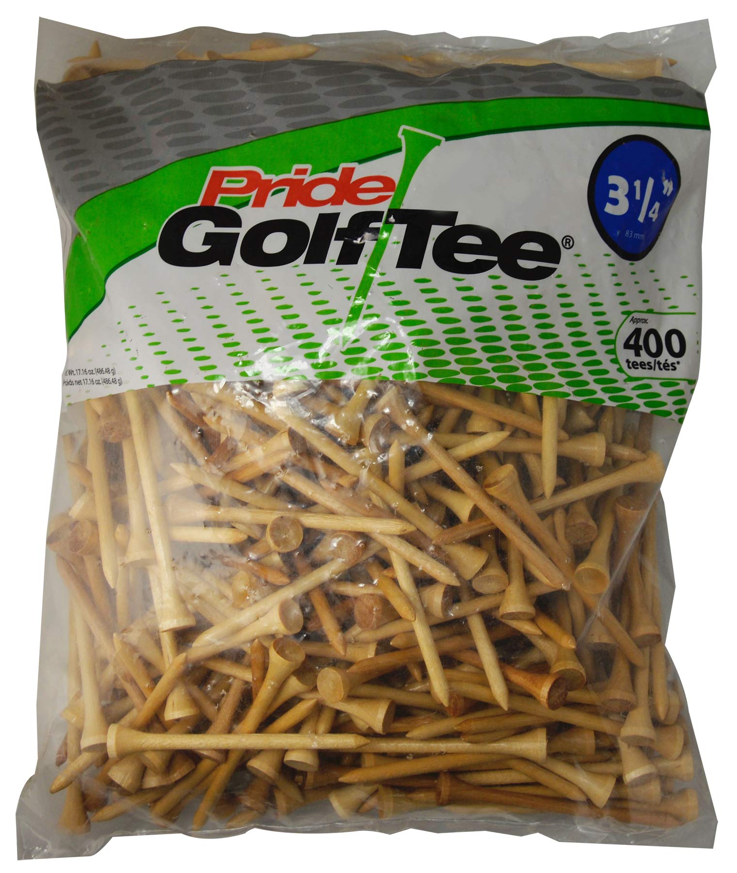 Pride (Pg3440053) Golf Deluxe Tee (3-1/4 Inch, Natural) - 400 Count