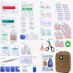 Carlebben Emt Pouch Molle Ifak Pouch Tactical Molle Medical First Aid Kit Utility Pouch (With Medical Supplies Tan)