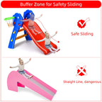 Honey Joy Toddler Slide, Freestanding Climber Slide Playset For Playground, Easy Setup, Sturdy Plastic Indoor Slide For Kids