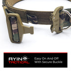 Ayin Tactical Belt Quick Release Rigger Molle Belt 1.5 Inch Inner & 2 Inch Outer Range Tactical Heavy Duty (Multicam, Lg-Xl)