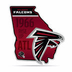Rico Industries Nfl Atlanta Falcons State Shape Shape Cut Pennant - Home And Living Room D  Cor - Soft Felt Ez To Hang 18X0.10X1