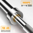 Olympic Barbell Ez Bar Curl Bar 4Ft/5Ft/7Ft For 2 Inch Weight Plates, Perfect For Home Fitness (300Lb/330Lb/400Lb/700Lb/1000Lb/1