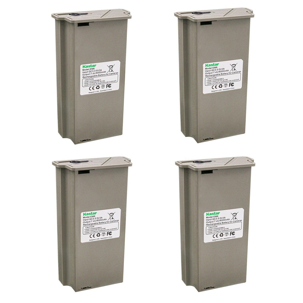 Kastar 4-Pack Reveal Lipo Lithium Rechargeable Battery Pack Replacement For Tactacm Hunting Camera Reveal X, X Gen 2.0, Xb, X Pr