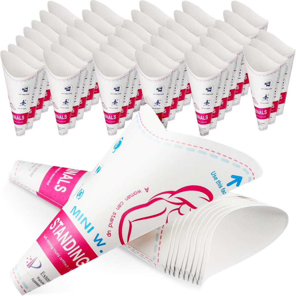 Disposable Female Urination Device Portable Lightweight Women Urinal Funnel Outside Standing Pee Cup Waterproof Paper Standing U