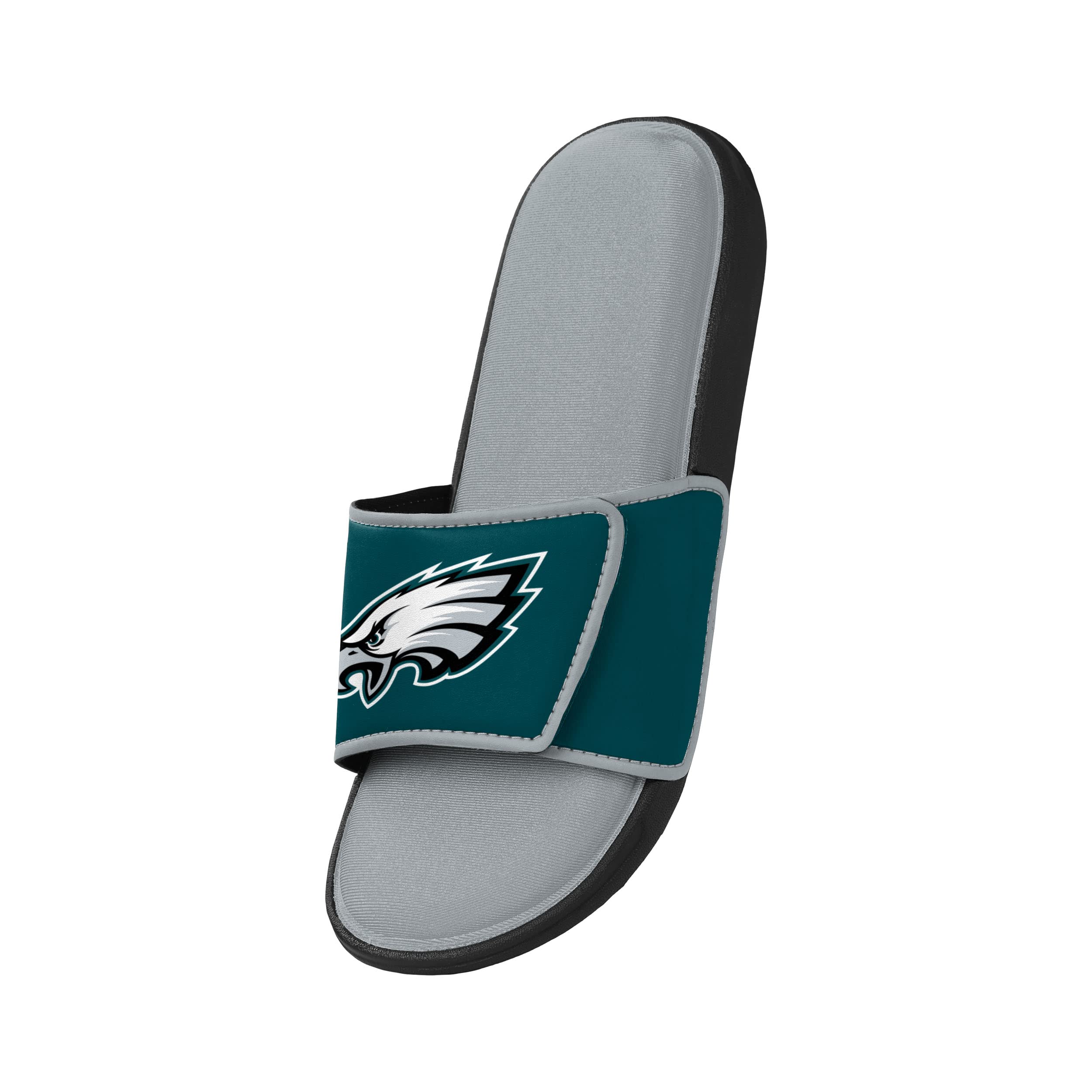 FOCO Mens Nfl Team Logo Shower Foam Flip Flop Sandals Sport Slide, Foam, 9-10 US