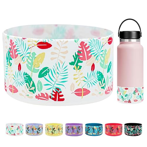 Heyskay Protective Flask Silicone Boot Cover Base 32Oz 4Oz For Hydro Flask Water Bottle Accessories Yeti, Simple Modern,Takeya,M
