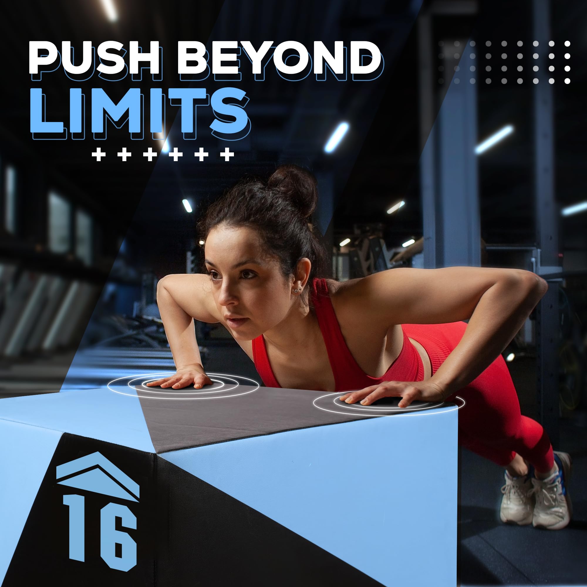 Yes4All 3 In 1 Foam Plyometric Jump Box Jump Training & Conditioning-Plyo Jump Box For Jump Training Fitness Workout Exercise -