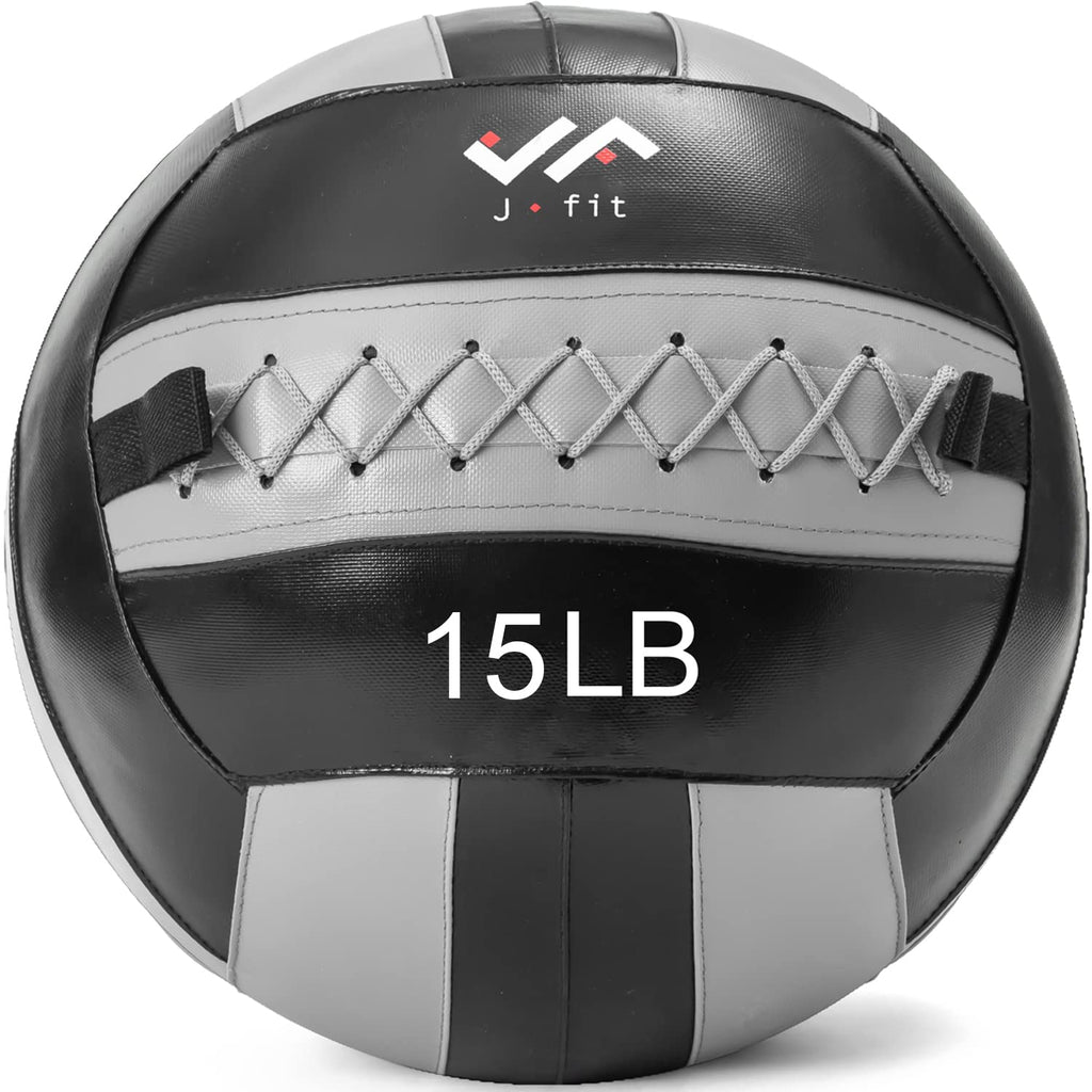 Jfit Wall Ball, 15 Lb, Grayblack