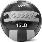 Jfit Wall Ball, 15 Lb, Grayblack