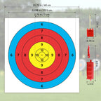 Molfuj Archery Targets Paper, 50Pcs Bow And Arrow Targets For Hunting Backyard, Archery Target Practice Accessories(5 Rings,15.7