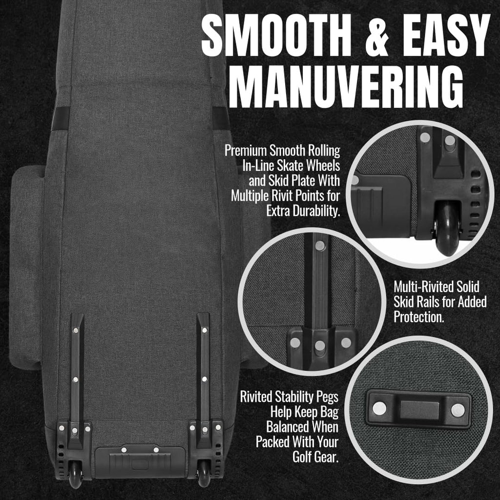 Caddydaddy Golf Constrictor 2 Travel Cover (Gunmetal)