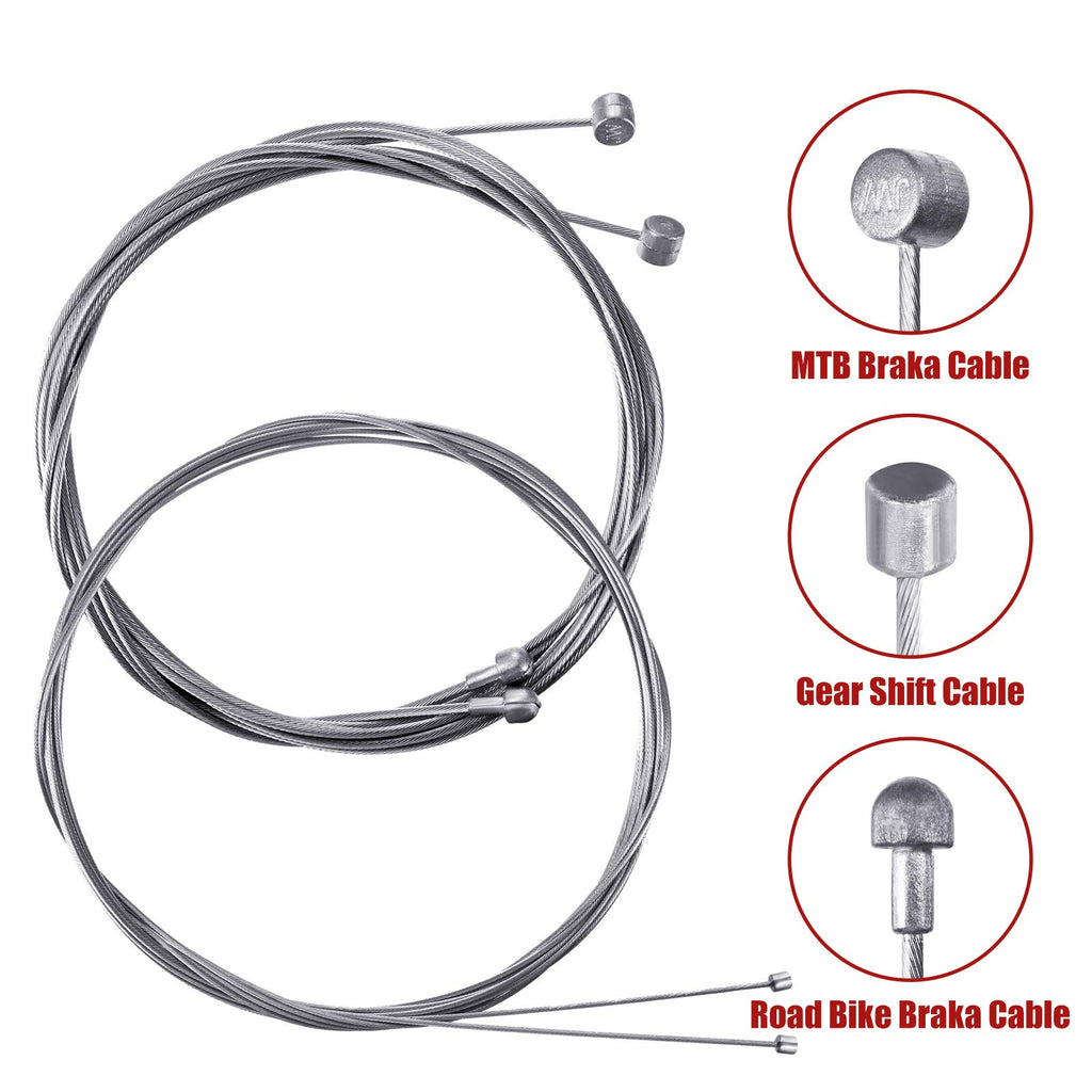Universal Bicycle Transmission Line Bicycle Shift Derailleur Cable And Brake Cable Kit For Bicycle Mountain Road Bike Repair (Re
