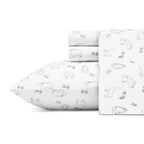 Eddie Bauer - Twin Sheets, Cotton Percale Bedding Set, Crisp  Cool Home Decor (Animal Tracks, Twin)