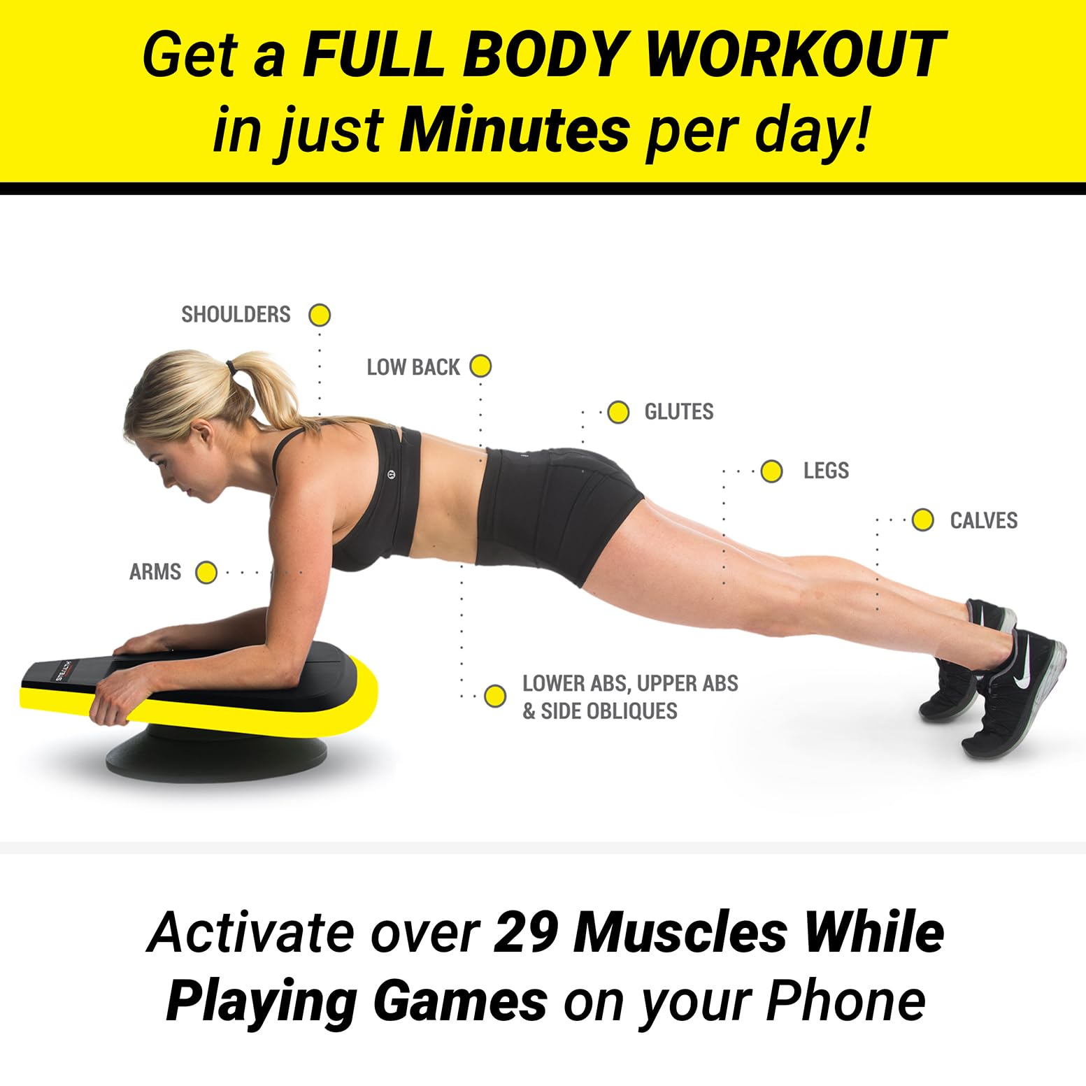 Stealth Abs + Plank Core Trainer - Get Strong Sexy Abs And Lean Core Playing Games On Your Phone, Free Ios/Android App, 4 Free M